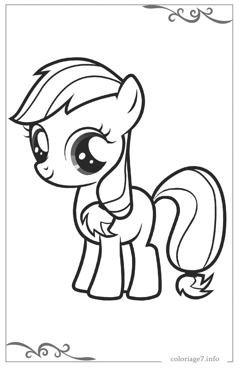 Mon Petit Poney Coloriage Pour Filles En Ligne Gratuit destiné Dessin Pour Fille,