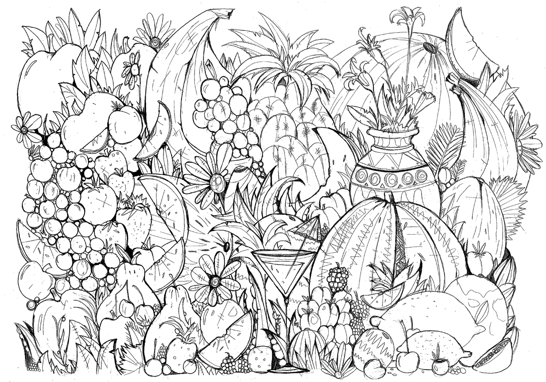 #Moncoloriageelle : La Salade De Fruits - Elle pour Coloriage Dessin Salade