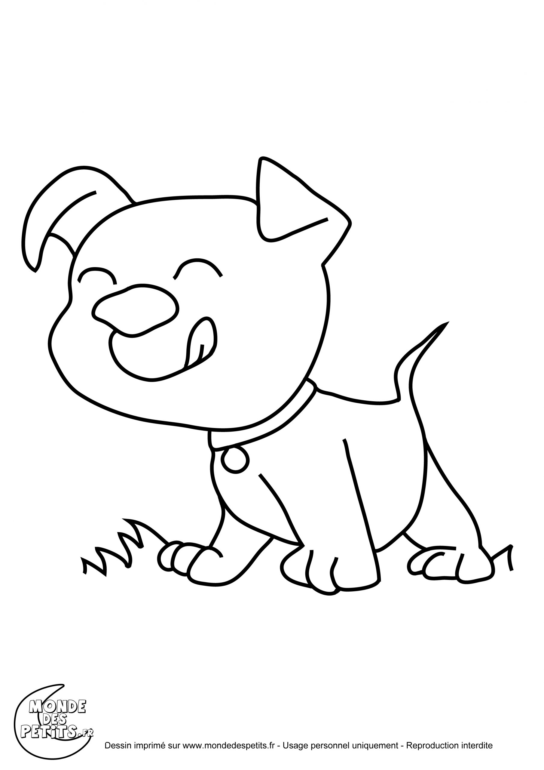 Monde Des Petits - Coloriages À Imprimer avec Coloriage Chien,