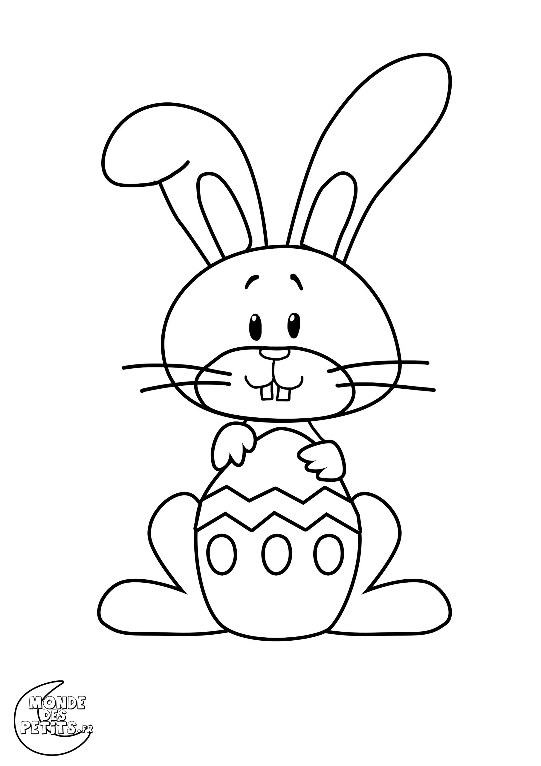 Monde Des Petits - Coloriages À Imprimer dedans Coloriage Lapin