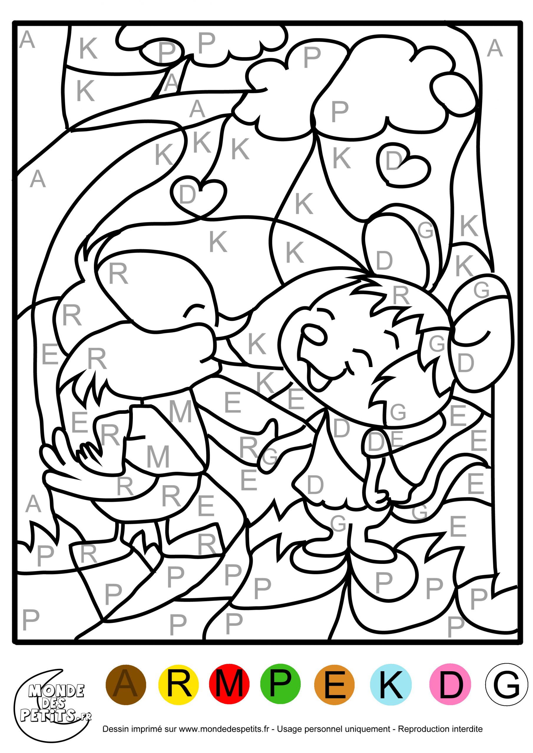 Monde Des Petits - Coloriages À Imprimer serapportantà Dessin À Colorier Avec Des Chiffres