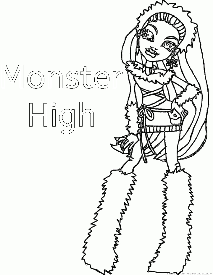 Monster High Coloring Pages - Part 2 destiné Coloriage 123 Go,