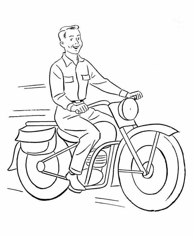 Motorcycle: Coloring Pages &amp; Books - 100% Free And Printable! pour W Motors Coloriage