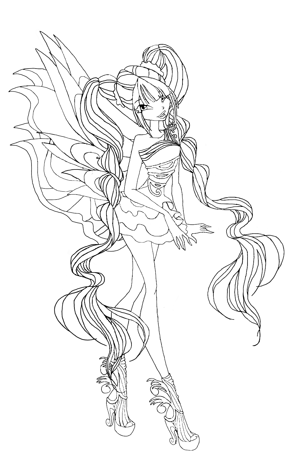 Musa Mythix | Fairy Tattoo, Cool Coloring Pages, Art avec Coloriage Winx