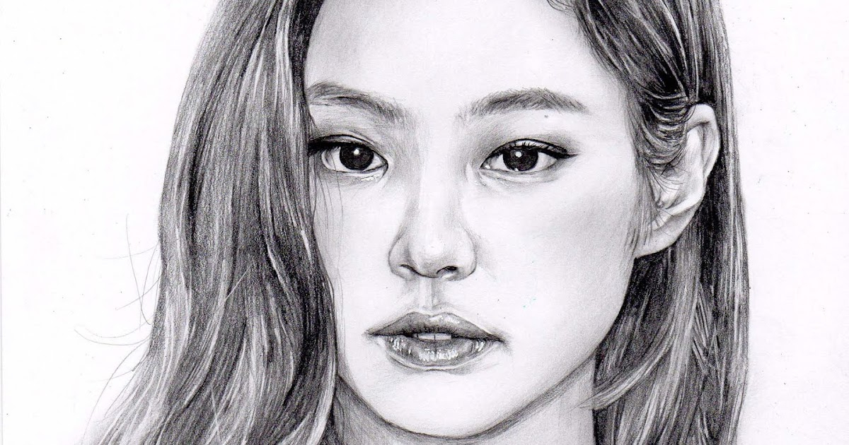 Namil Art: Pencil Portrait Drawing - Blackpink. Jennie (K intérieur Kim K Dessin