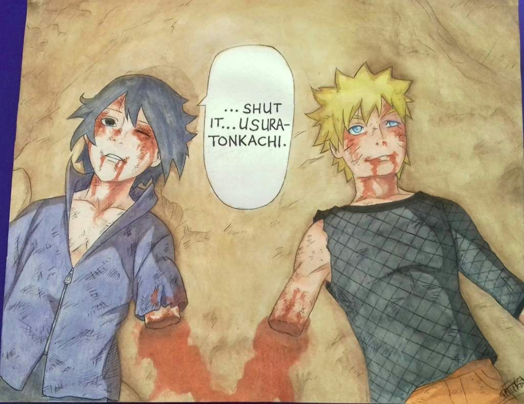 Naruto Et Sasuke - By Usuratonkachi | Naruto &amp;amp; Boruto Fr dedans Dessin Naruto Sasuke