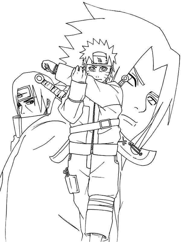 Naruto Shippuden Coloring Page - Download &amp;amp; Print Online serapportantà Dessin Naruto Shippuden