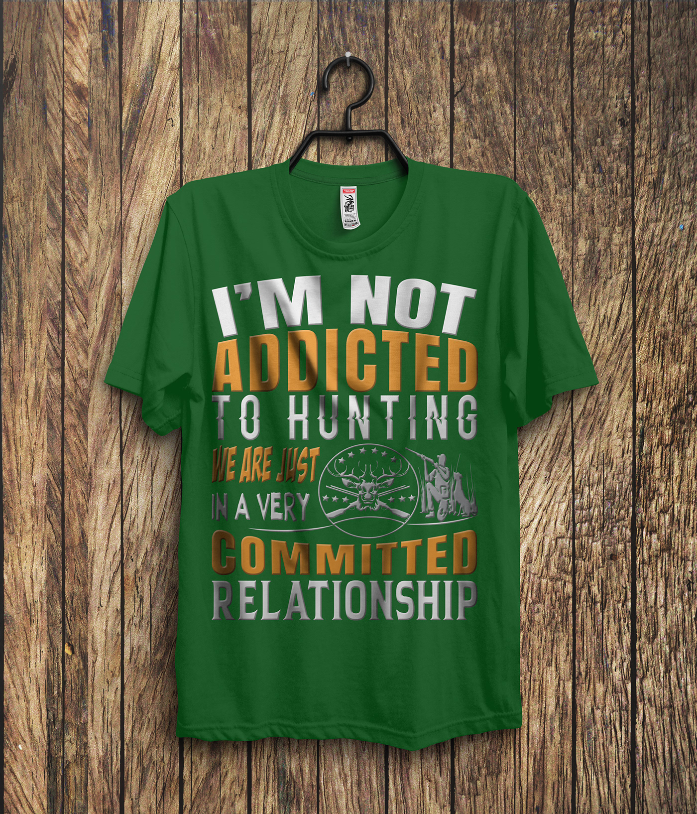 New Hunting T-Shirt Design. On Behance dedans Coloriage T Shirt Dessin