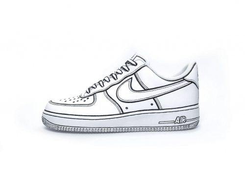 Nike Air Force 1 Cartoon Custom Kazimierz Odnowiciel à Air Force 1 Dessin