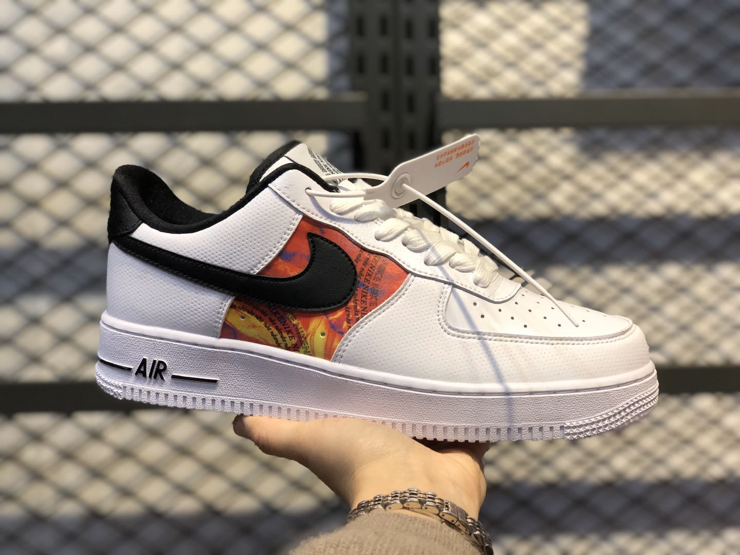 Nike Air Force 1 Low White/Multi-Color/Black To Buy Cu4734-100 serapportantà Coloriage Air Force 1,