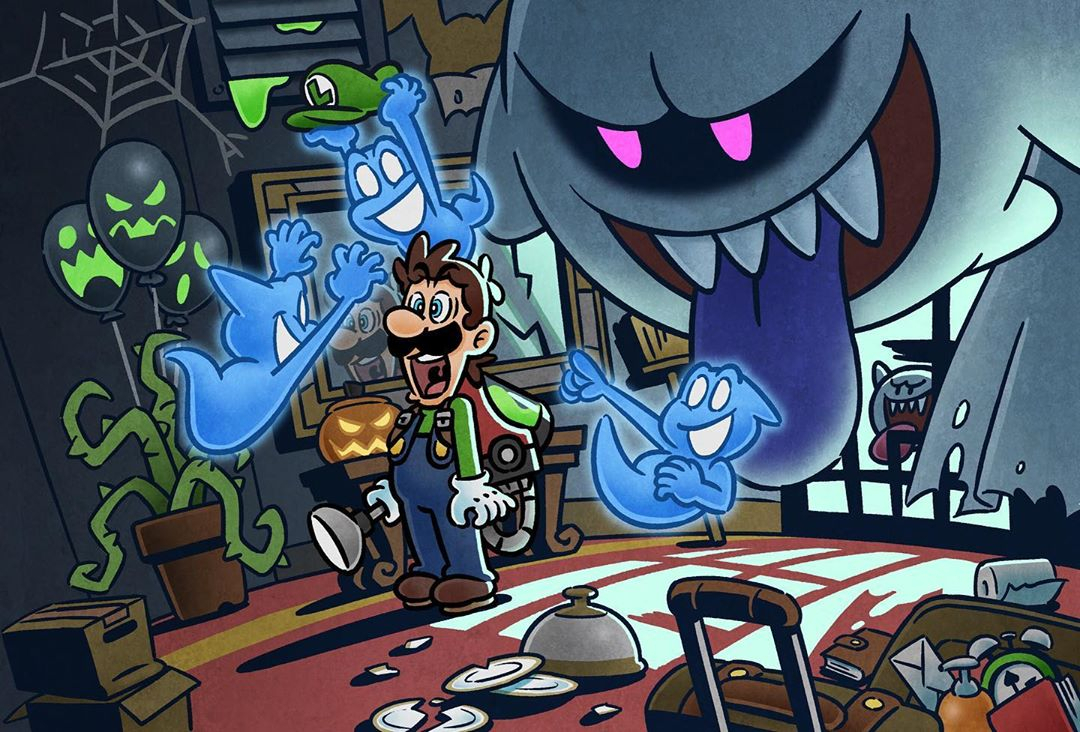 Nintendo Shares A New Piece Of Luigi&amp;#039;S Mansion 3 serapportantà Luigi Mansion 3 Dessin