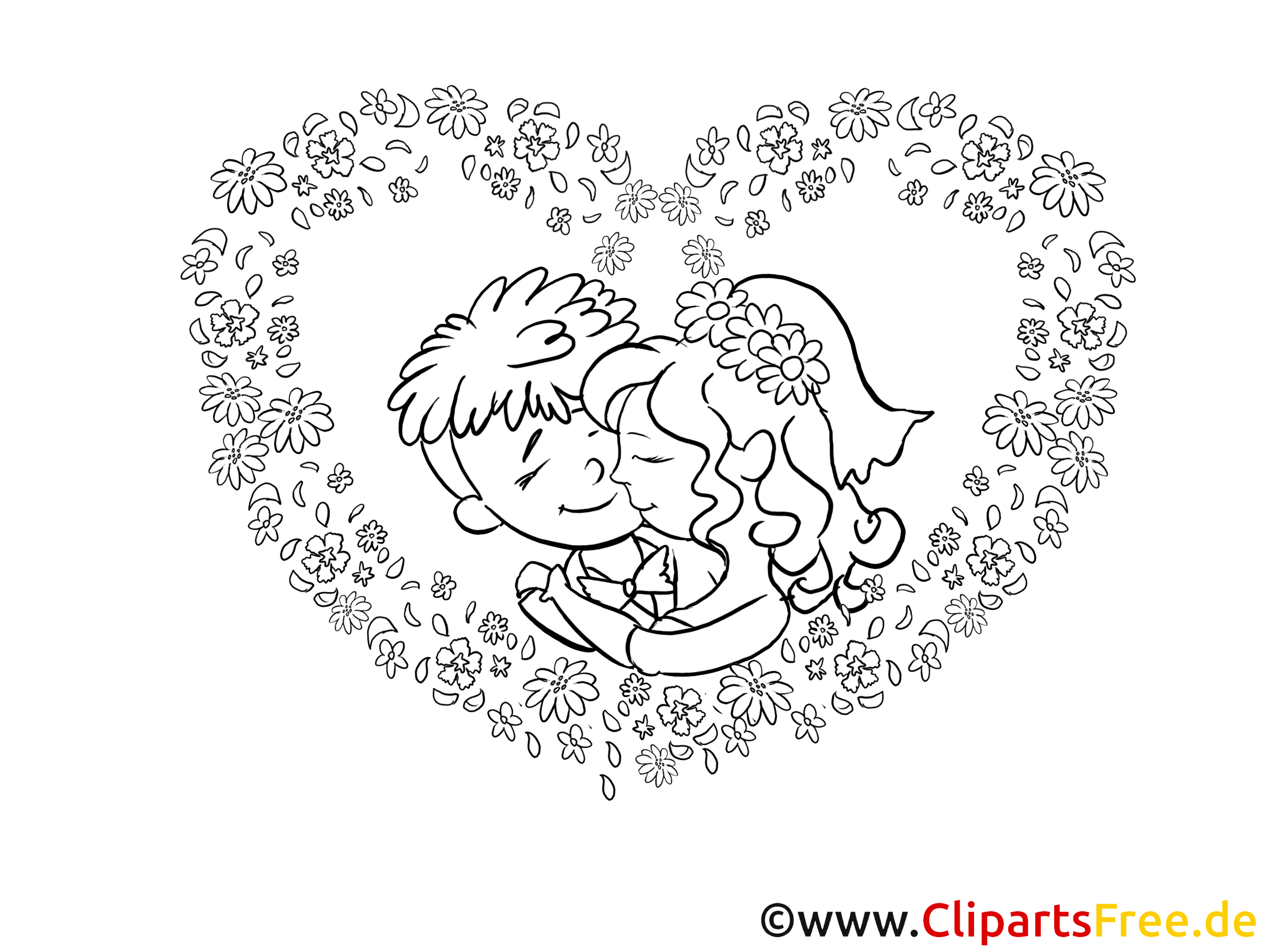 Noce Coloriage - Mariage Dessins Gratuits - Mariage Dessin dedans Coloriage Dessin Mariage