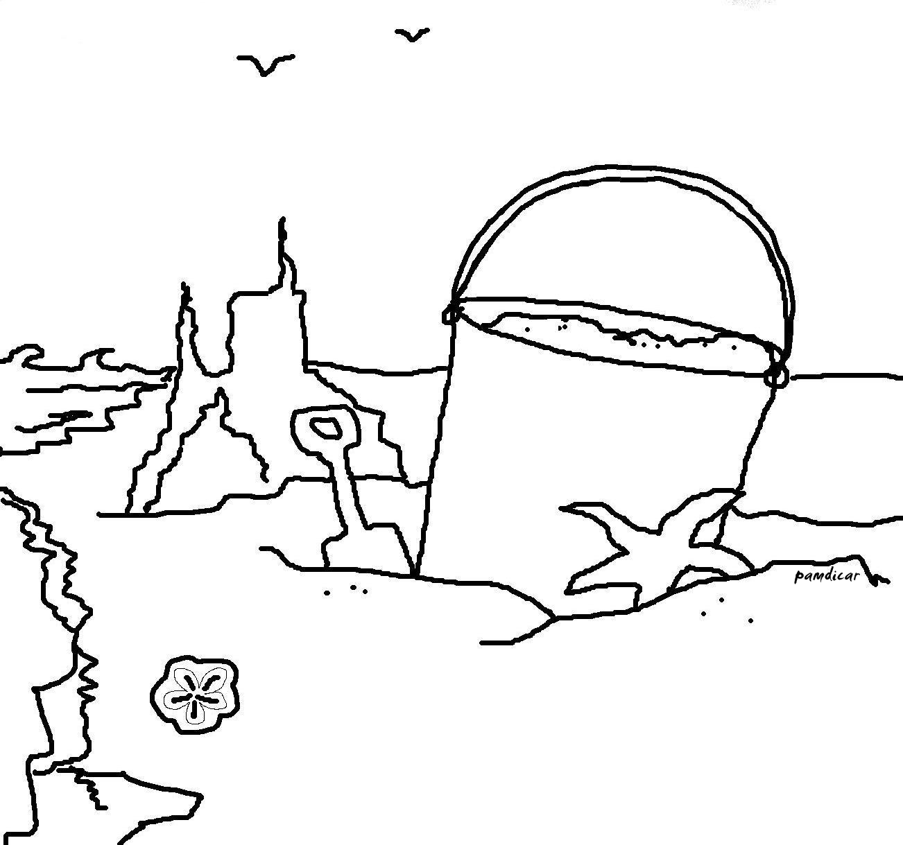 Nos Jeux De Coloriage Plage À Imprimer Gratuit avec Coloriage Dessin Plage