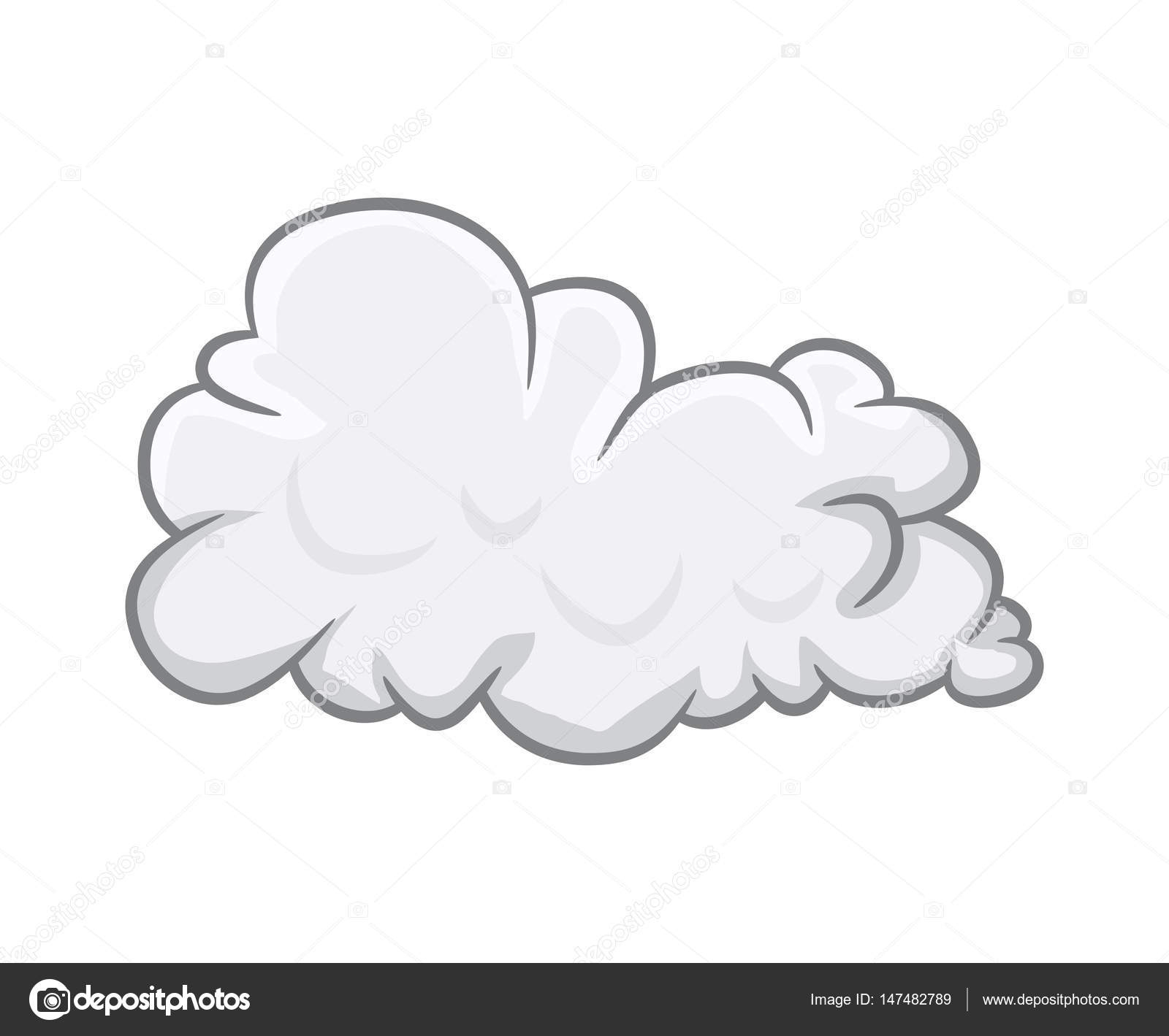 Nuage Avec Illustration Vectorielle Des Nuages Sur Blanc pour Coloriage Dessin Nuage