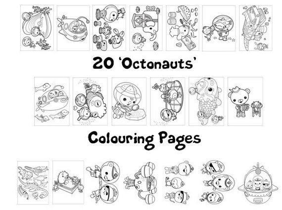 Octonauts Colouring Book Pack 20 X A4 Sheets Rainy à Coloriage Octonautes Gup K