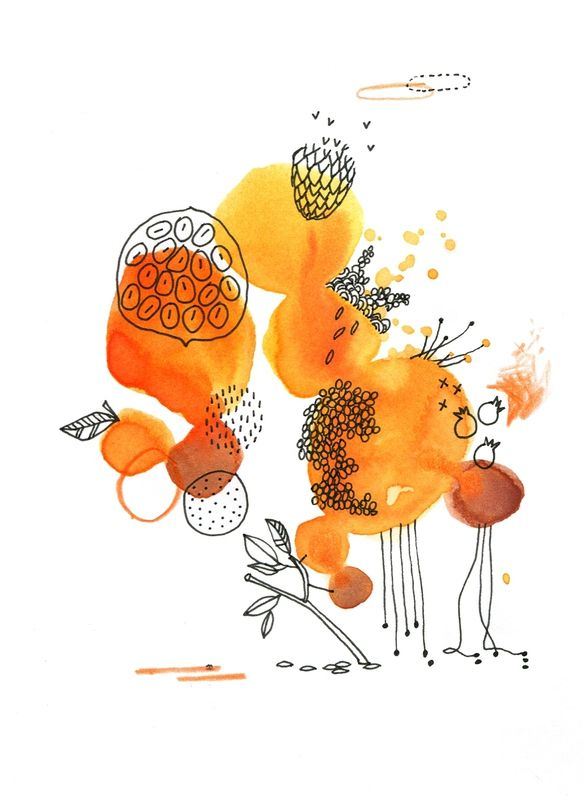 Orange - Les Chosettes | Illustration | Art Dessin avec Vitamine D Dessin