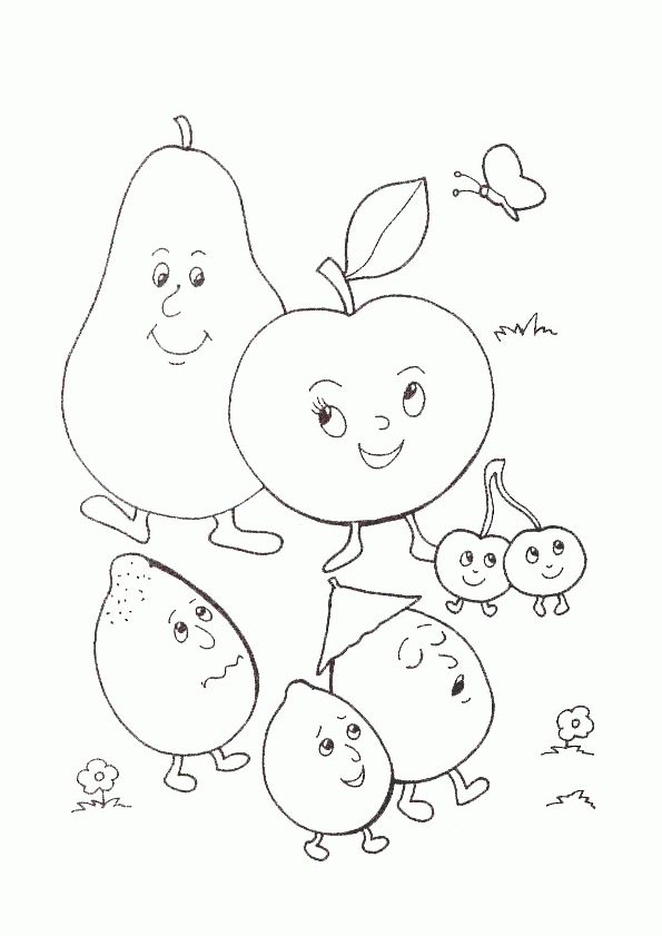 , Page 19 Sur 44 Sur Hugolescargot | Coloriage Fruits serapportantà Coloriage Fruits