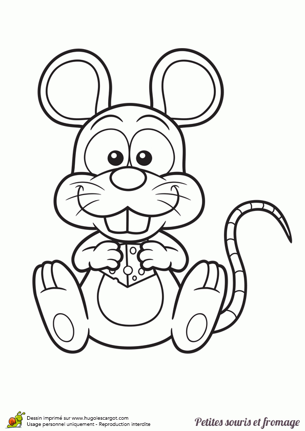 , Page 89 Sur 95 Sur Hugolescargot | Coloriage Souris destiné Dessin Souris