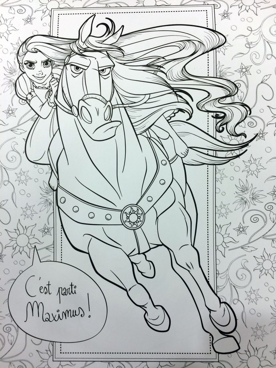 Pages De Coloriage © Raiponce avec Coloriage Raiponce