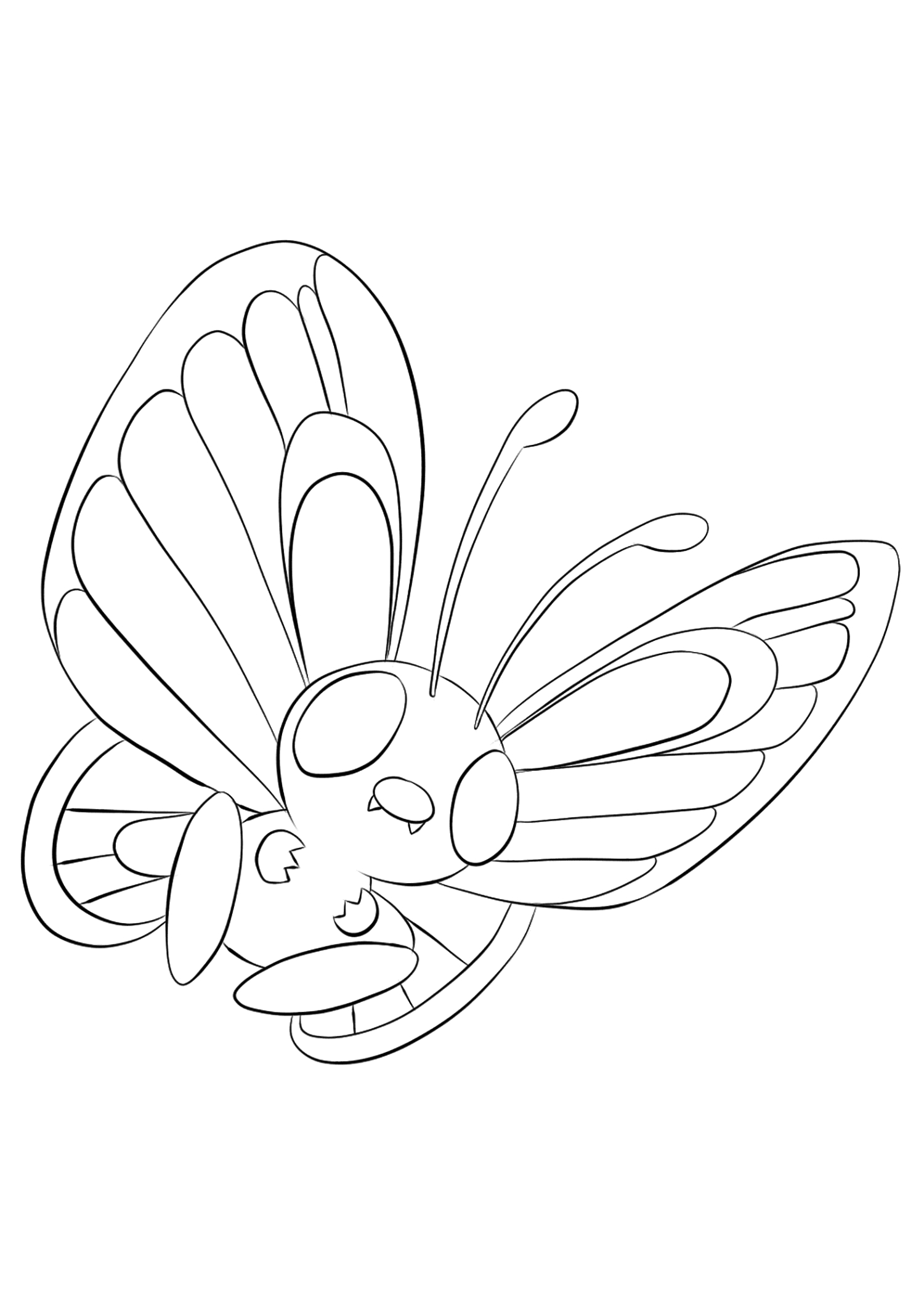 Papilusion No.12 : Pokémon De Génération I - Tous Les destiné Coloriage Pokemon Type 0
