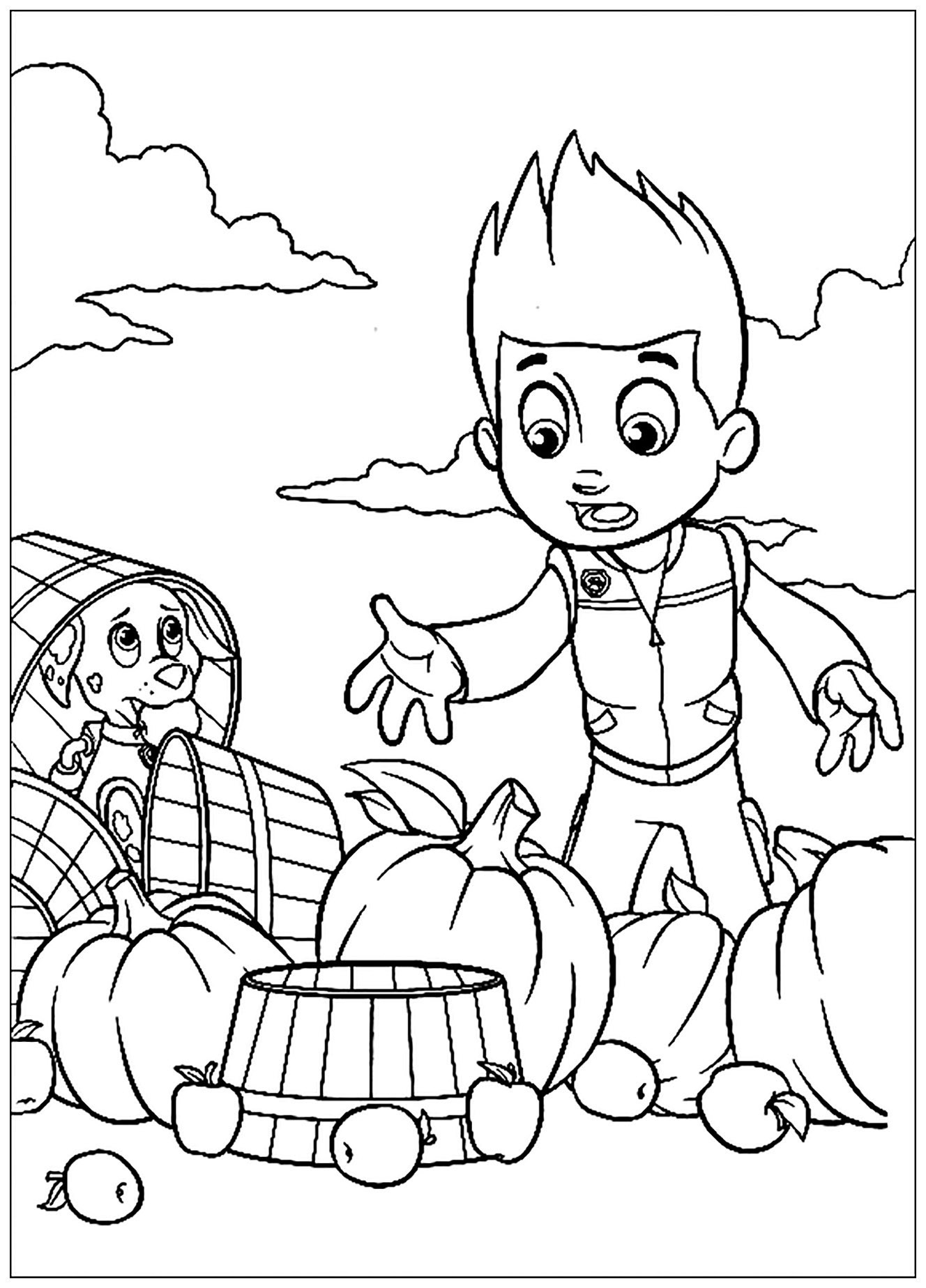 Pat Patrouille : Bêtise - Coloriage Pat Patrouille encequiconcerne Dessin Animé Pour Coloriage