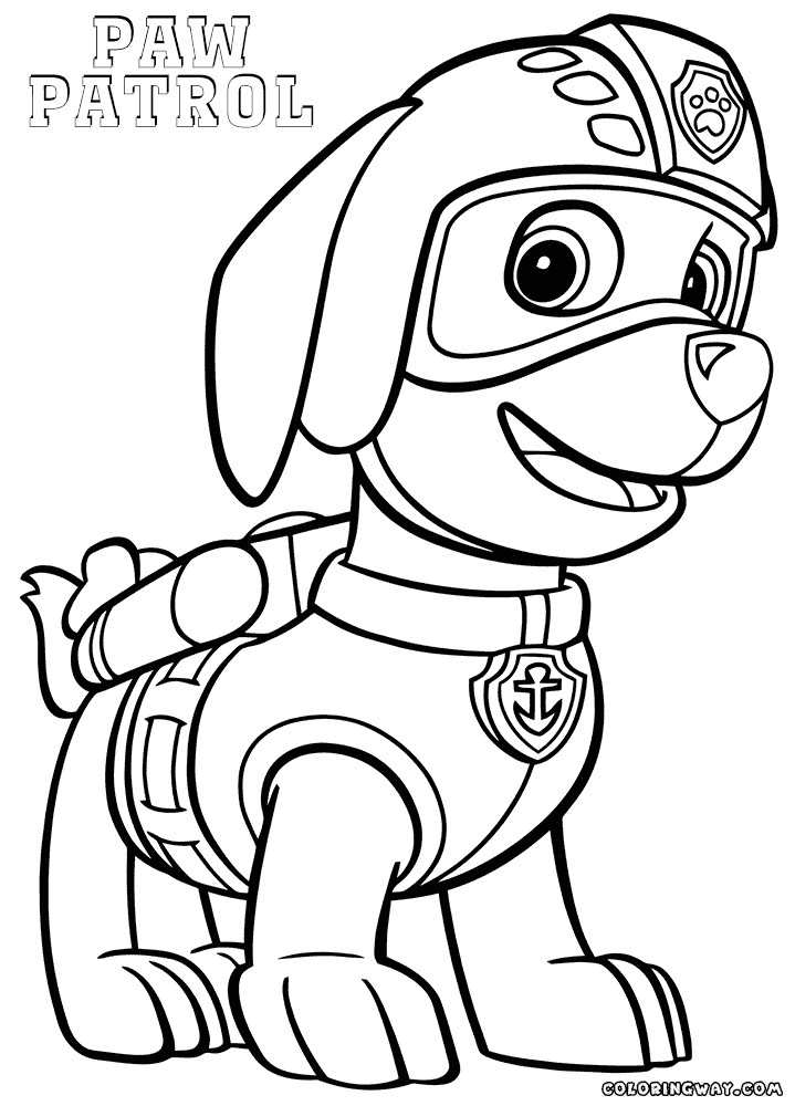 Paw Patrol Zuma Coloring Pages At Getcolorings | Free intérieur Coloriage Pat P