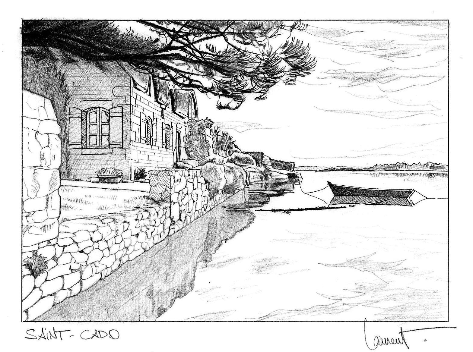 Paysage Breton #4 - Ma Vie Avec Moi encequiconcerne Dessin Paysage,