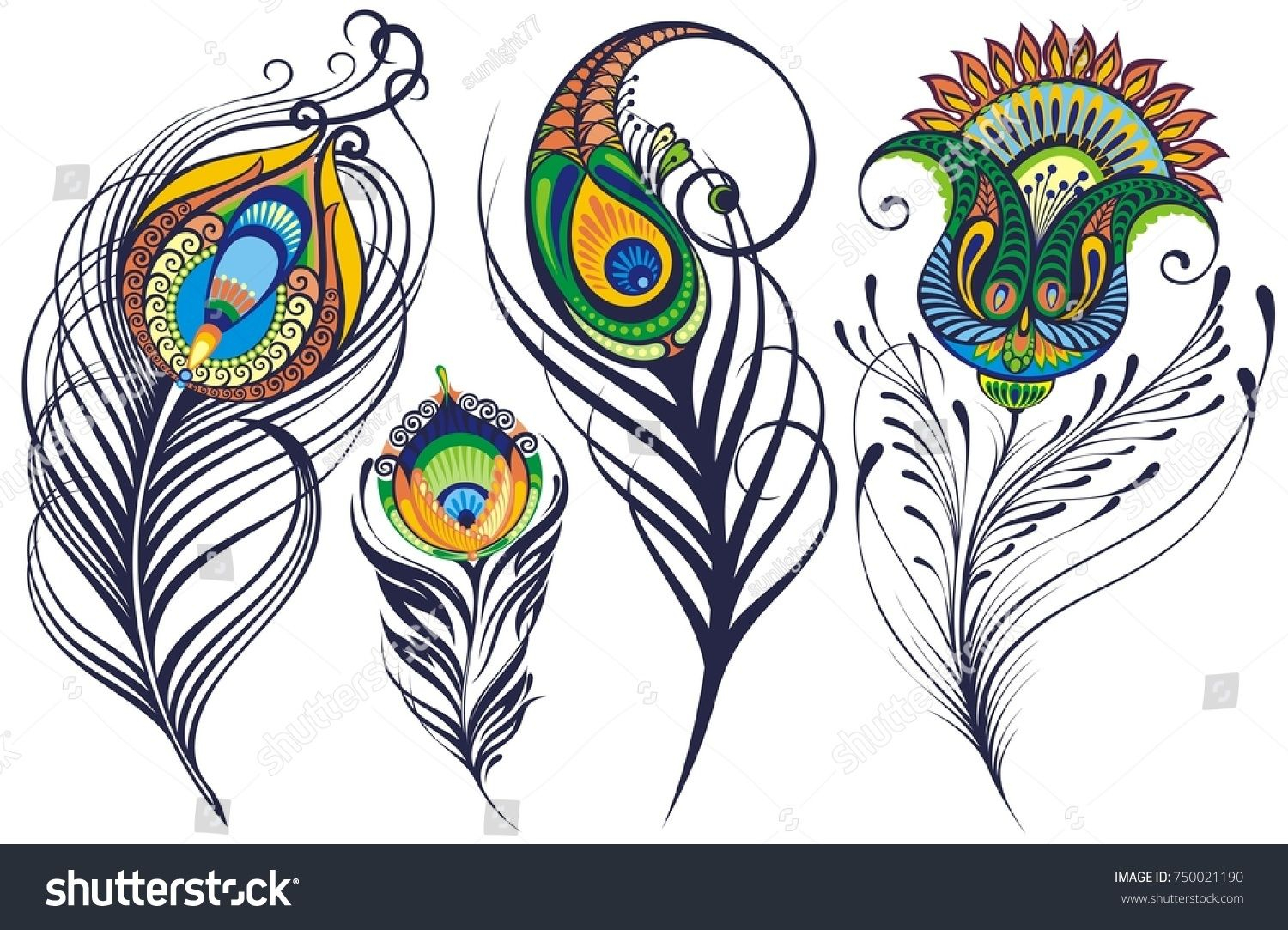 Peacock Feathers | Peinture De Plume, Art De Plume, Paon à Coloriage Dessin Plume