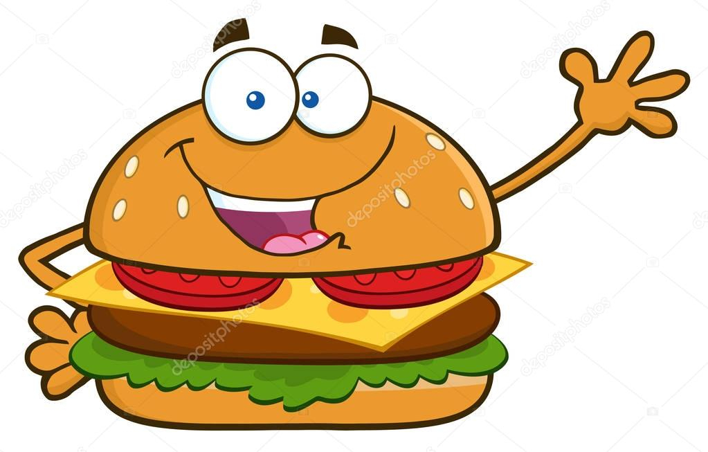 Personnage De Dessin Animé De Burger — Image Vectorielle avec Dessin Anime Deutsch,