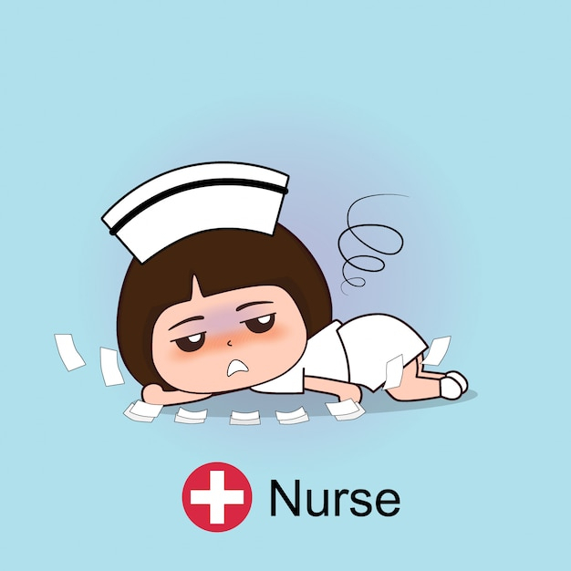 Personnage De Dessin Animé D'Infirmière | Vecteur Premium dedans Dessin Infirmière