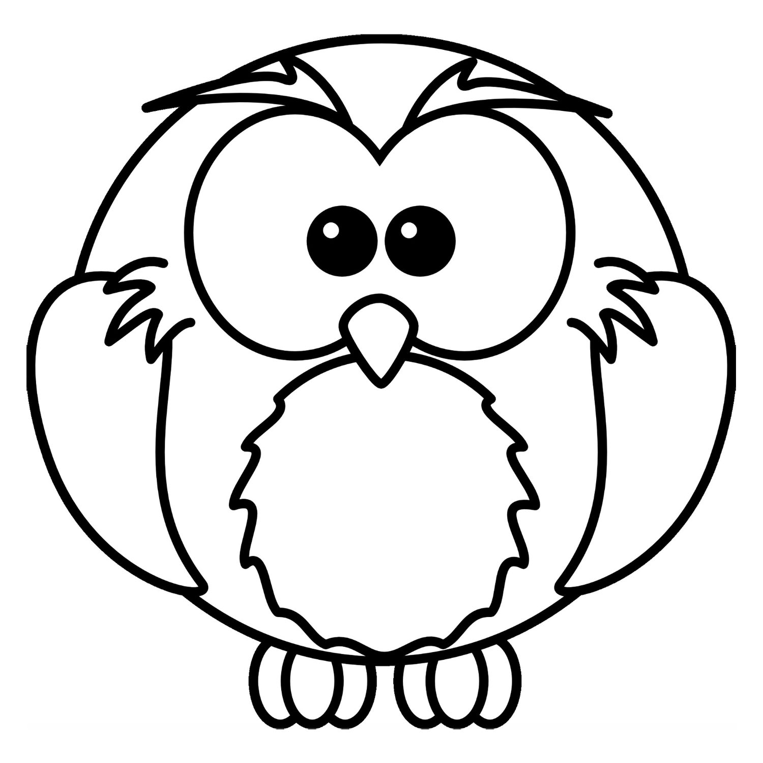 Petite Chouette - Coloriage D&amp;#039;Oiseaux - Coloriages Pour intérieur Coloriage Oiseaux