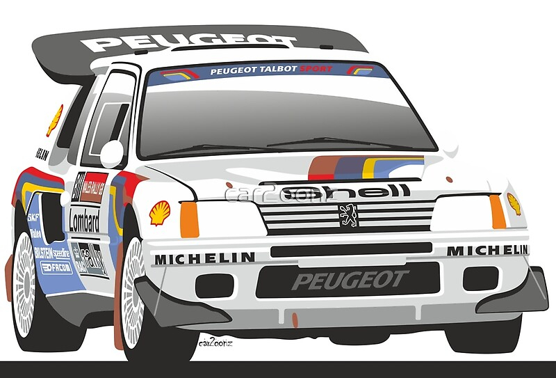 Peugeot 205 Drawing: Posters | Redbubble intérieur Dessin 205