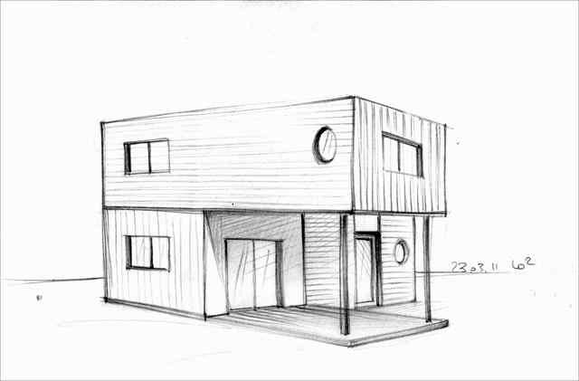 Photos Maison Dessin Architecte | Архитектурные Эскизы serapportantà Dessin Maison