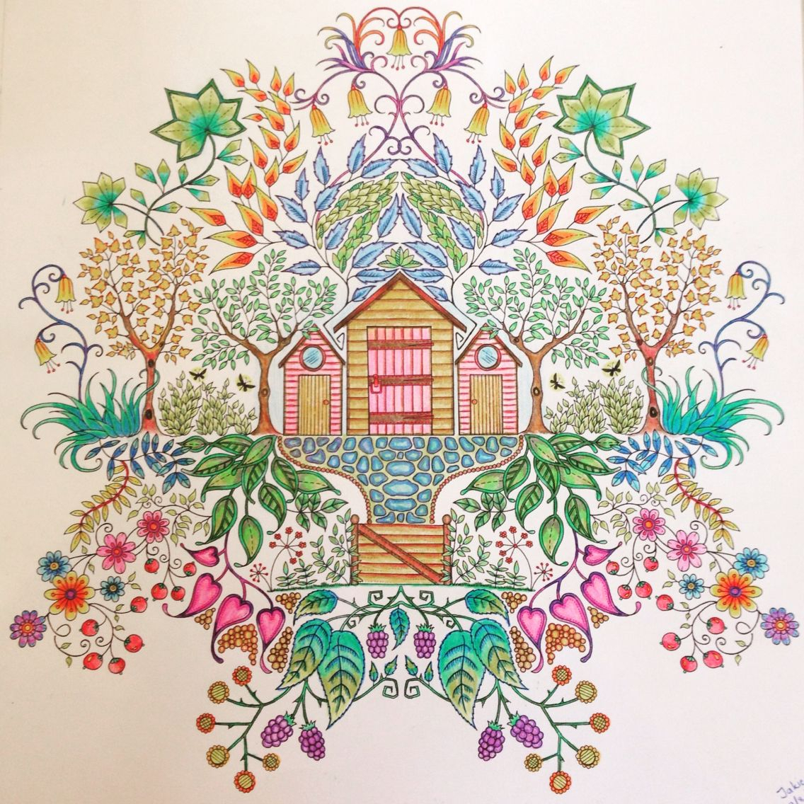 Pin Auf Johanna Basford-Secret Garden destiné Coloriage Jardin Secret Johanna Basford,