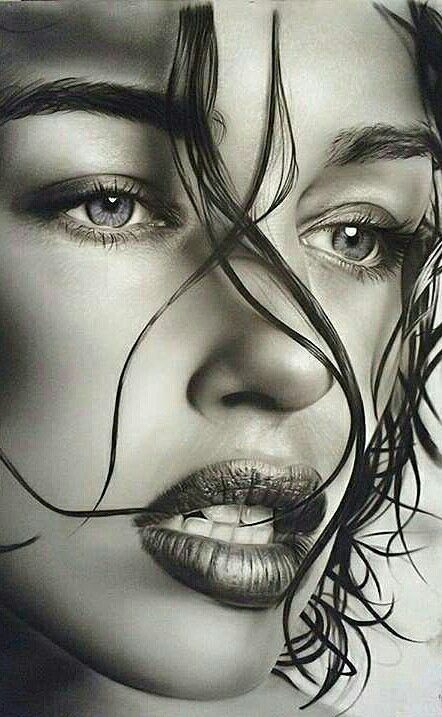 Pin By Elno On Women'S Fashion | Pencil Drawings Of Girls concernant Dessin Visage Realiste,