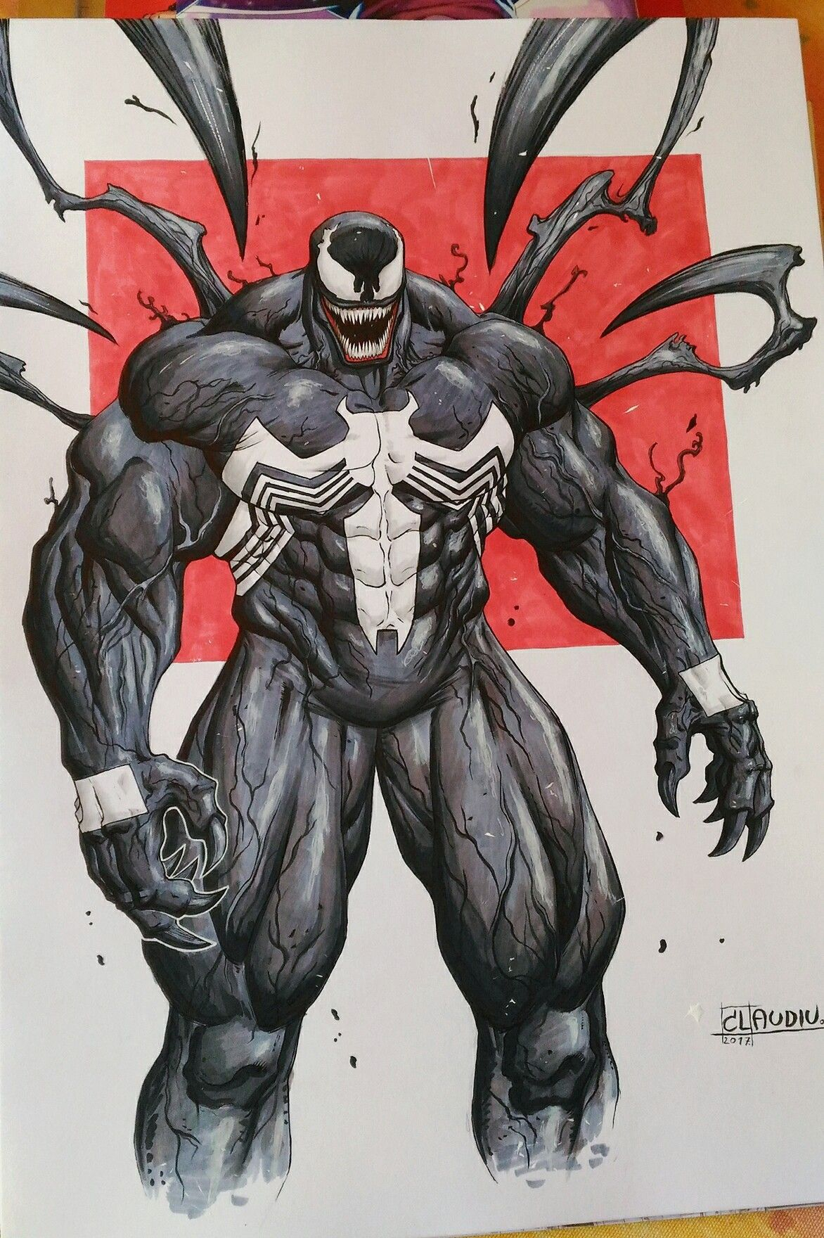 Pin By James Oakley On Venom | Venom Comics, Drawing encequiconcerne Dessin Venom,