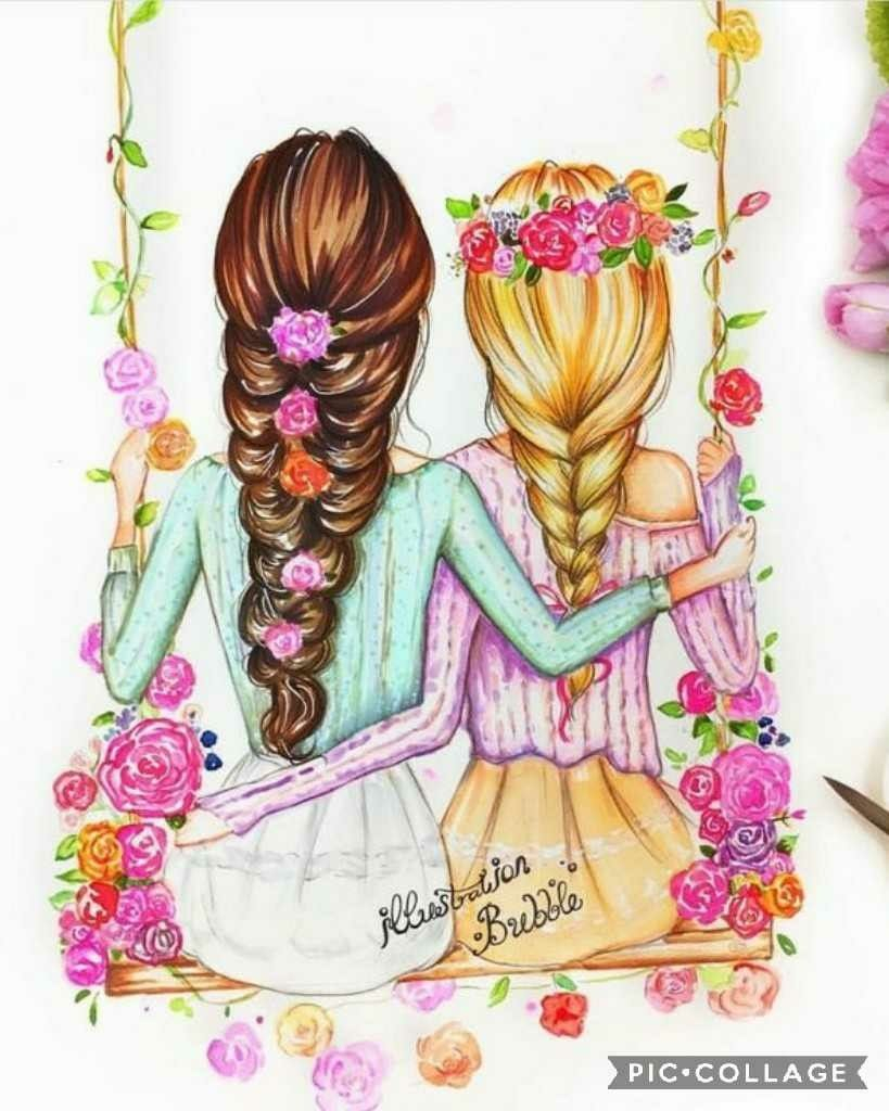 Pin By Janessa Iton On Wallpaper | Drawings Of Friends destiné Dessin 4 Bff,