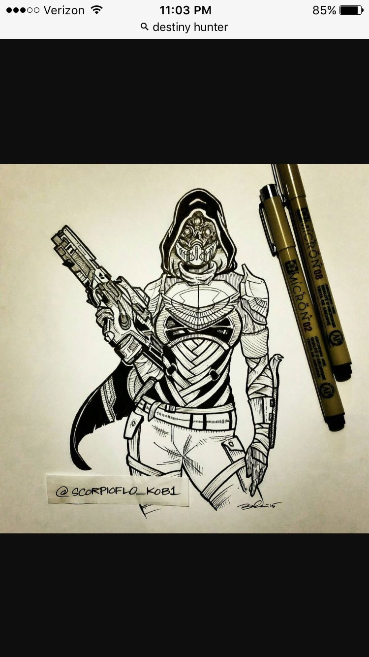 Pin By Jenny F. On Halo | Destiny Hunter, Destiny Game serapportantà Cayde 6 Dessin