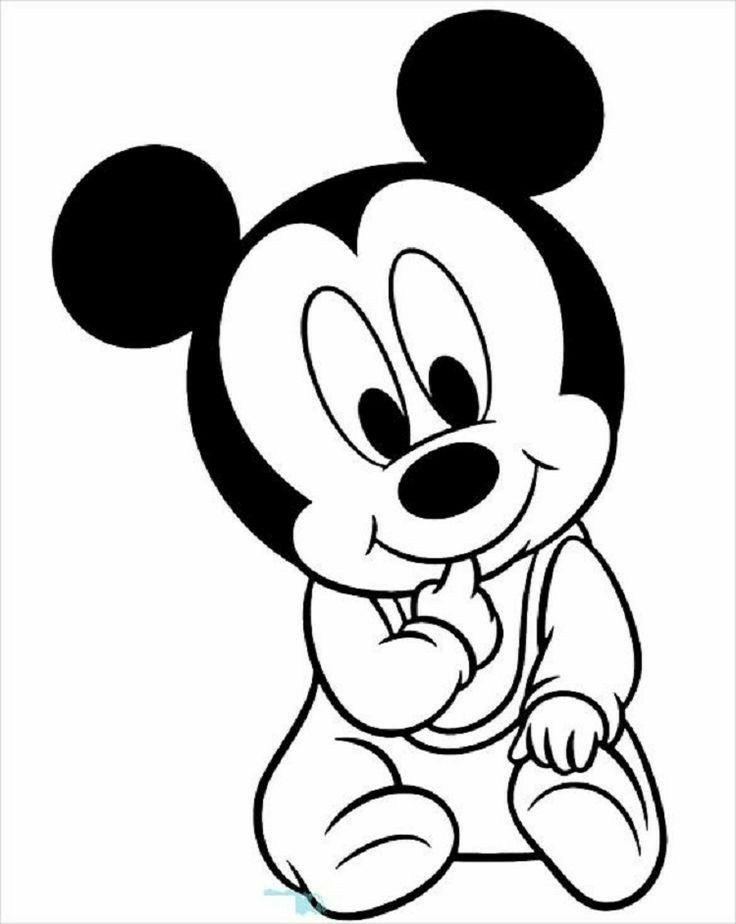 Pin By Liz Kurumu On Disney Bebes | Mickey Mouse Coloring destiné Dessin Kawaii Mickey,