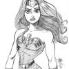 Pin By Nicole M. On Illustrations | Wonder Woman Drawing intérieur Dessin Wonder Woman,