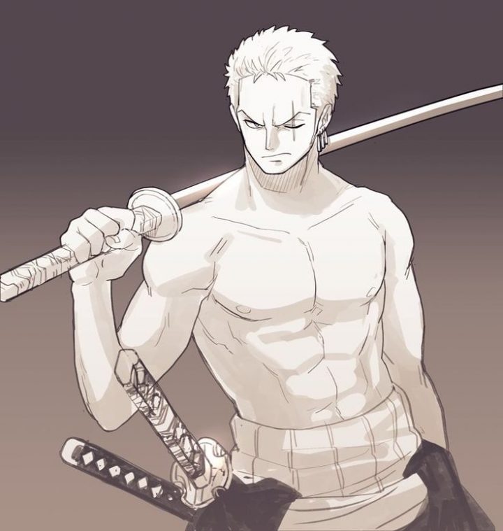 Pin En One Piece dedans Dessin Zoro Facile,