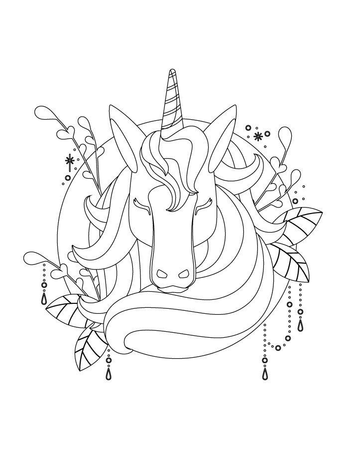 Pin On Animaux Fantastique, Dragon - Licorne - Phoenix pour Coloriage Unicorn Dessin