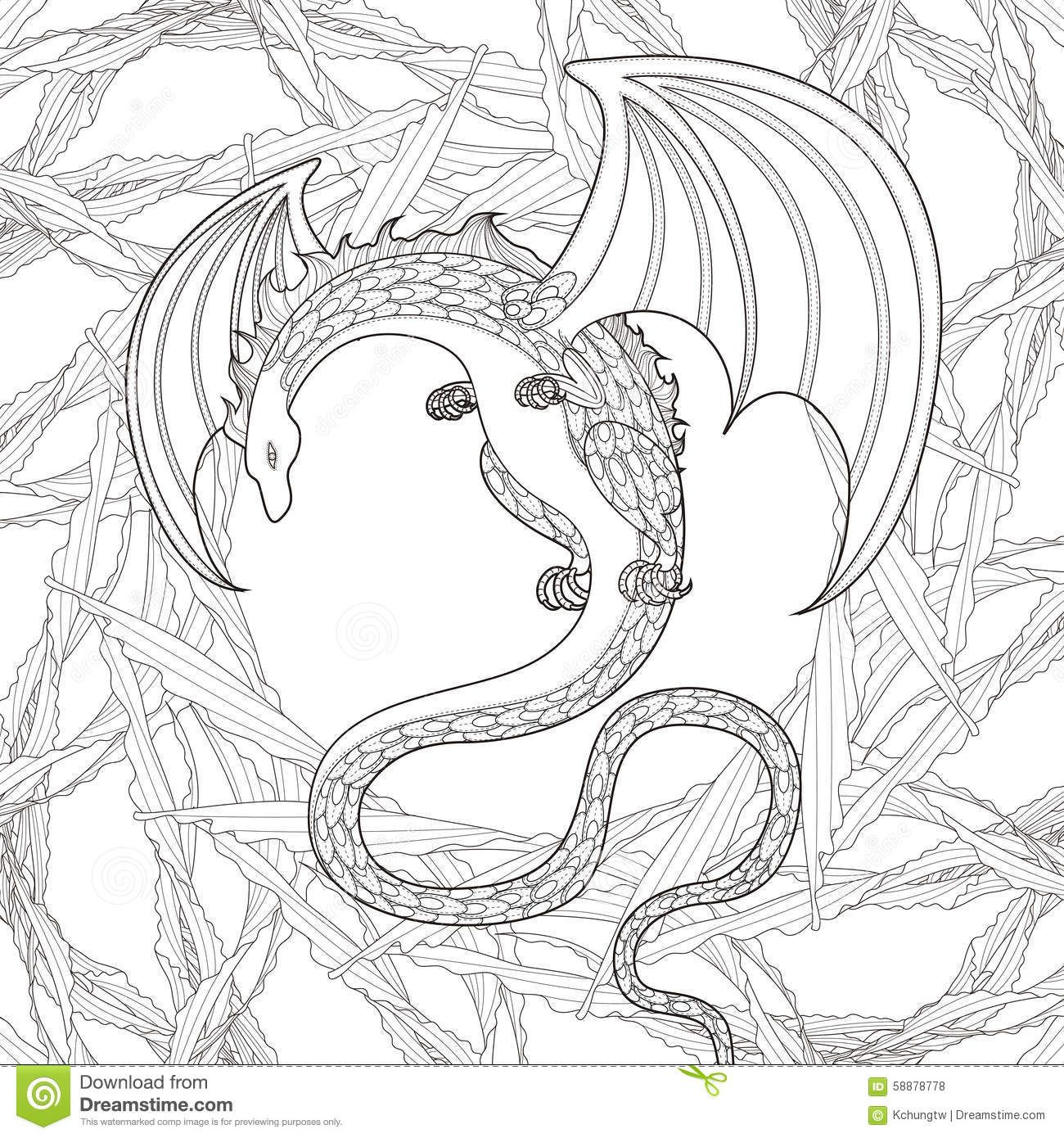 Pin On Coloriage Dragon destiné Coloriage Dessin Dragon