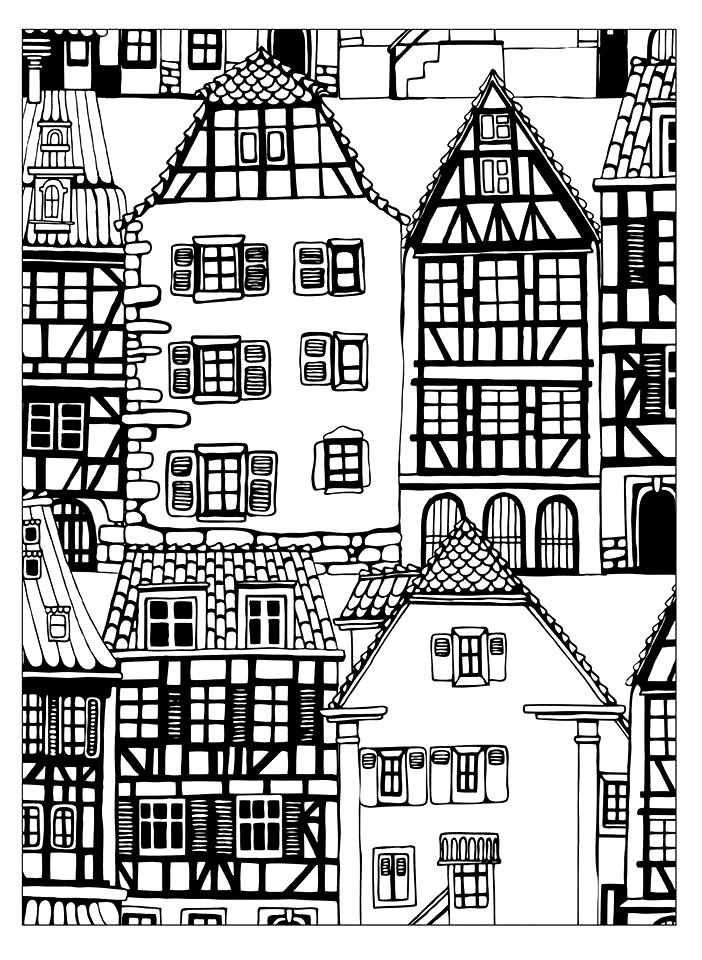 Pin On Coloring concernant Coloriage Dessin Maison