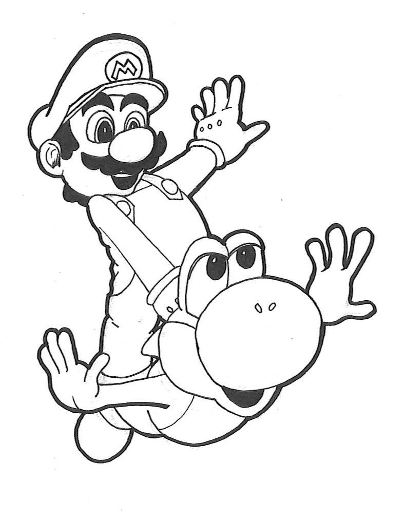 Pin On Coloring Pages destiné Coloriage Yoshi