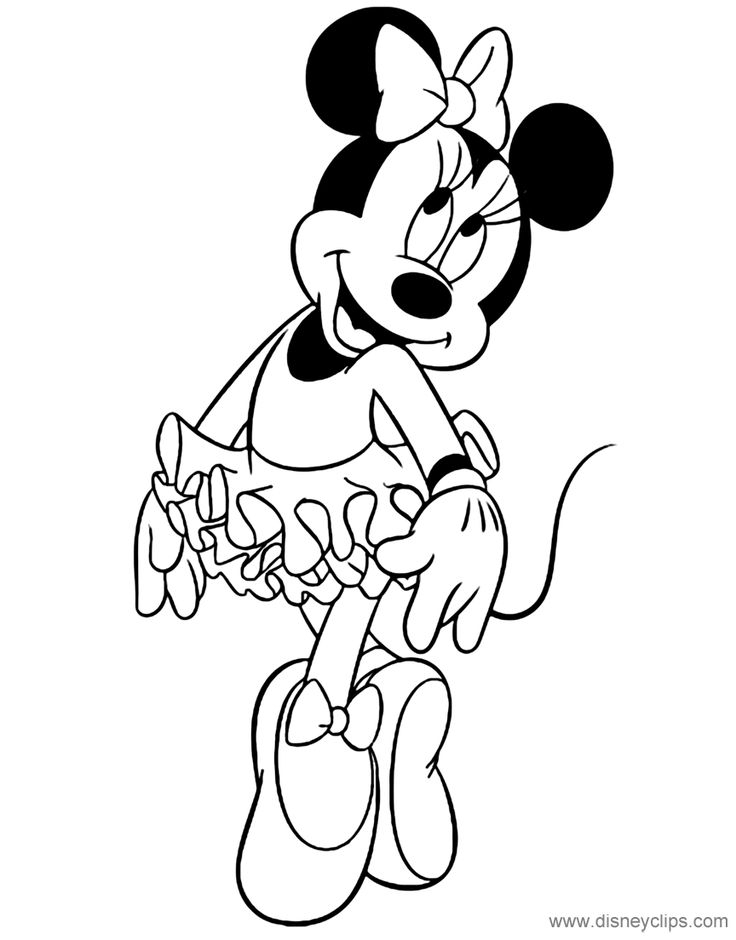 Pin On Coloring Pages tout Coloriage Minnie Mouse,