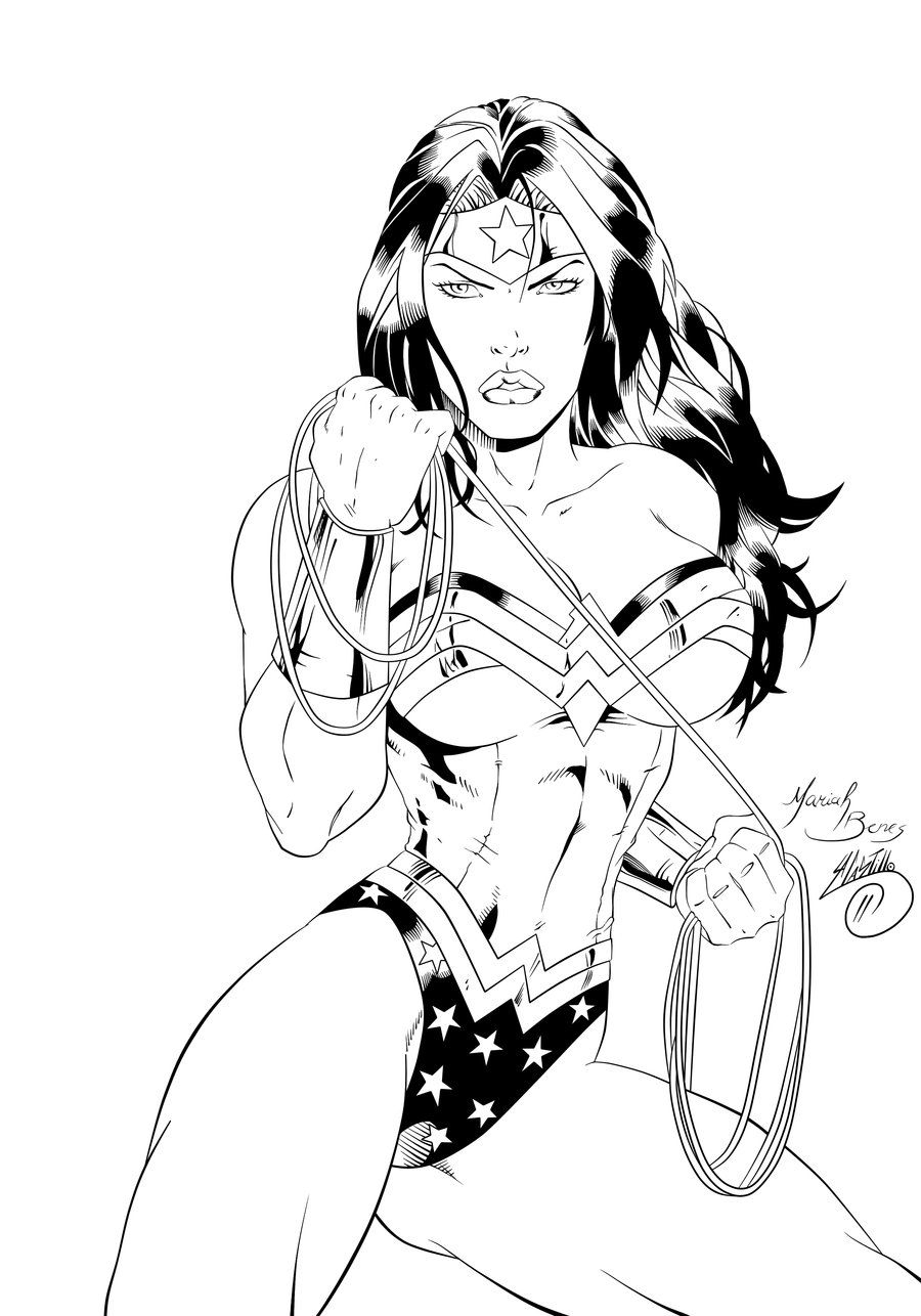 Pin On Dc Girls Wonder Woman pour Dessin Coloriage Wonder Woman