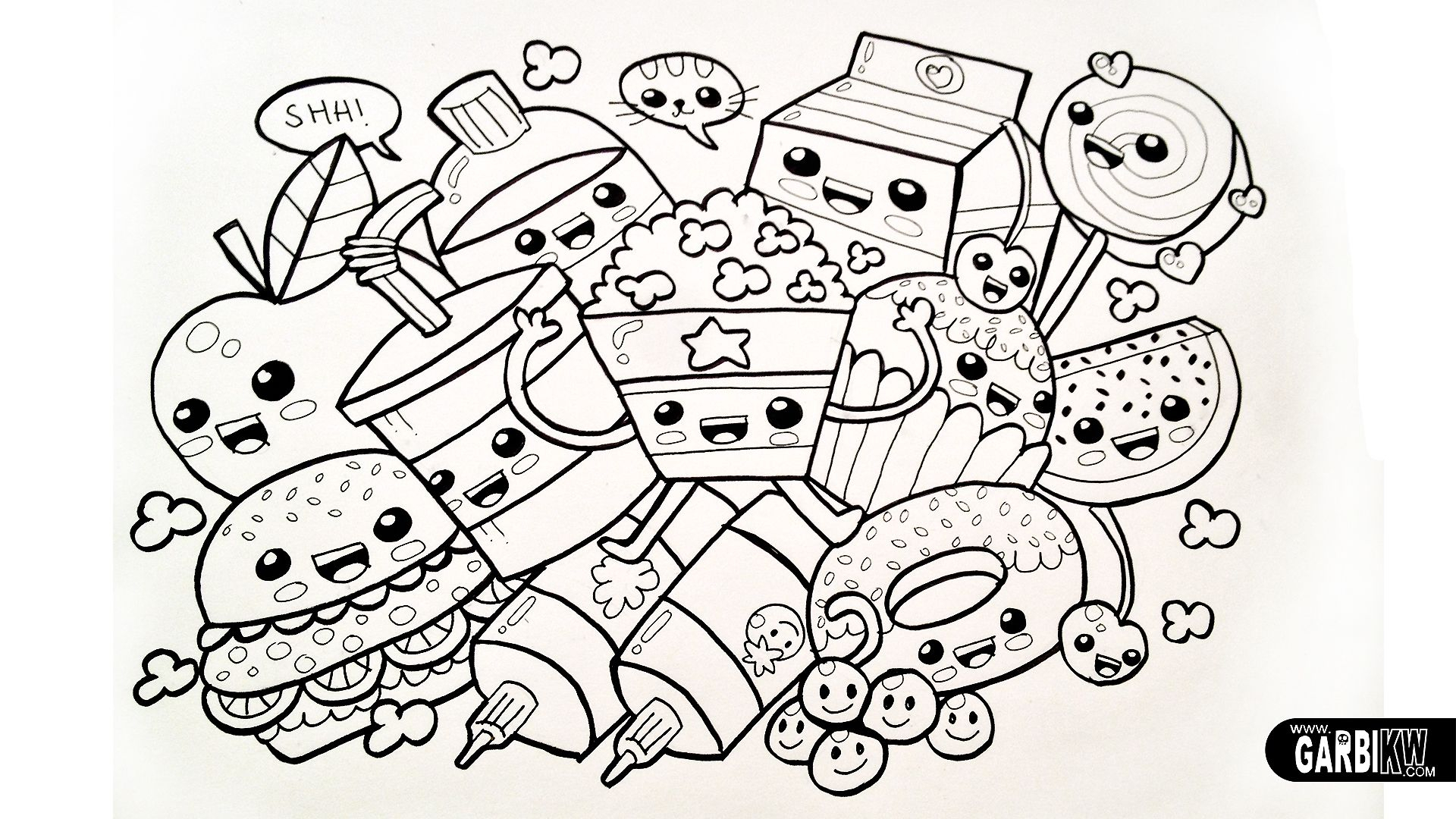 Pin On Kawaii Food concernant Coloriage Kawaii