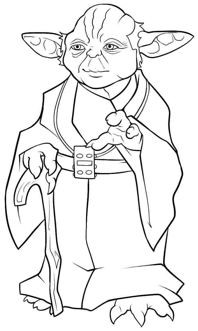 Pin On Star Wars dedans Coloriage Yoda