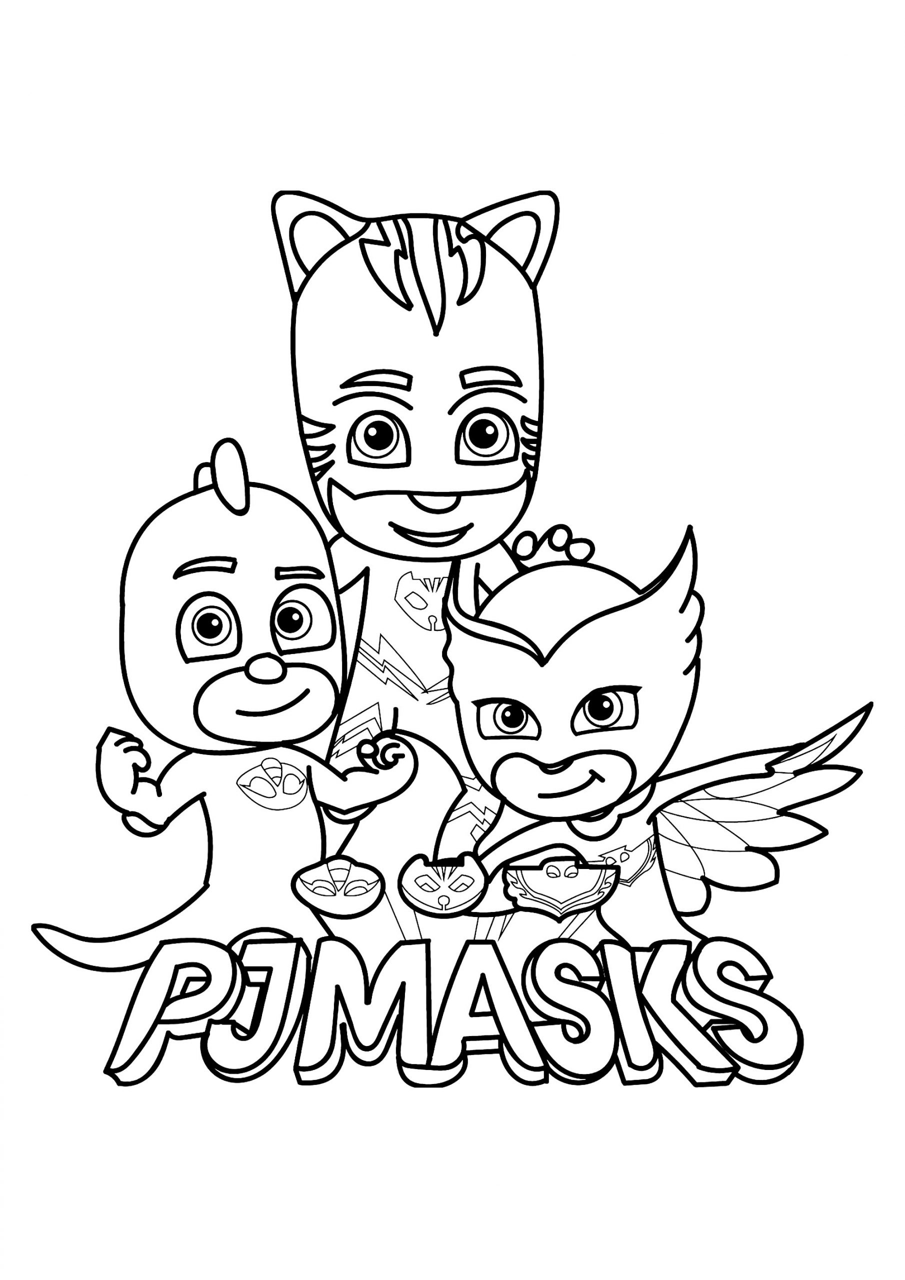 Pj Masks : Fiers Et Forts - Coloriage Pj Masks tout Dessin A Imprimer P